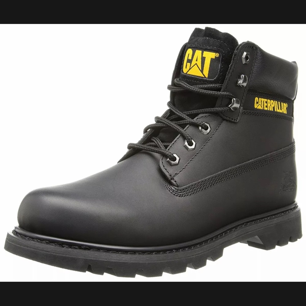 CAT Caterpillar colorado - Men's leather Boots winter boots black - Picture 9 of 12
